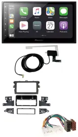 Pioneer USB MP3 2DIN Bluetooth DAB Autoradio für Toyota Corolla 2009-2013 silber