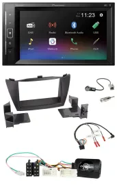 Pioneer DAB Lenkrad 2DIN Bluetooth USB Autoradio für Hyundai ix35 2010-2013 ohne