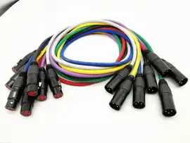 E1-XLR-M-F-0100-0 Кабель микрофонный 1м, черный, ZZcable