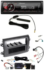 Pioneer MP3 DAB 1DIN Lenkrad USB Autoradio für Fiat Ducato Serie 8 ab 2021