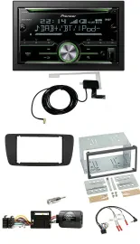 Pioneer CD USB Lenkrad Bluetooth 2DIN DAB Autoradio für Seat Ibiza ab 08 nitschw