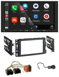 JBL USB 2DIN MP3 Bluetooth AUX Autoradio für Chevrolet Equinox Impala Monte Carl