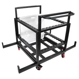 ProX X-BP8X30-10X24 Dolly Cart Holds 8x 30" or 10x 24" Truss Base Plates idjnow