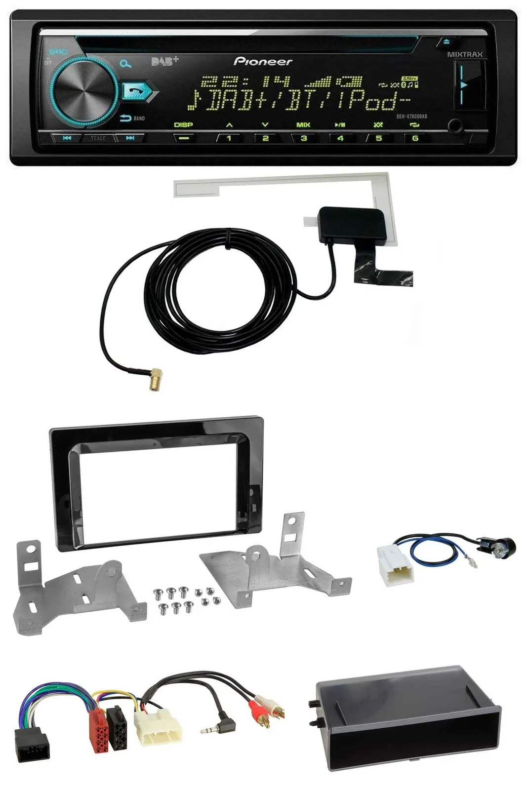 Автомагнитола для Toyota Aygo (AB7, с 2022) Pioneer CD, USB/AUX, DAB, MP3