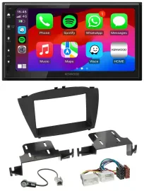 Kenwood MP3 USB DAB 2DIN Bluetooth Autoradio für Hyundai ix35 (ab 2013)