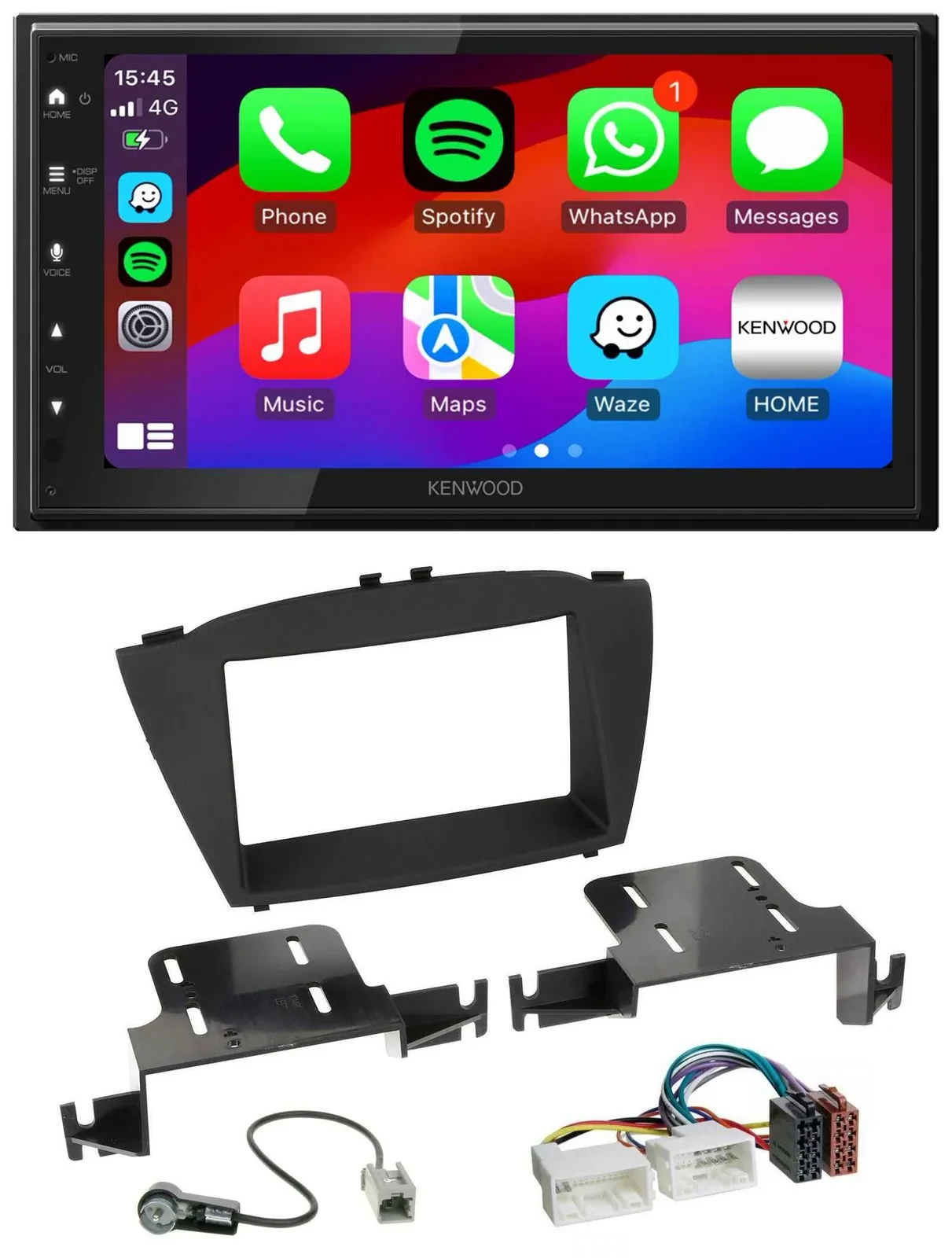 Kenwood MP3 USB DAB 2DIN Bluetooth Autoradio für Hyundai ix35 (ab 2013)