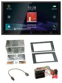 JVC USB Bluetooth 2DIN DAB MP3 Autoradio für Ford Fusion Transit Kuga 05-12 schw