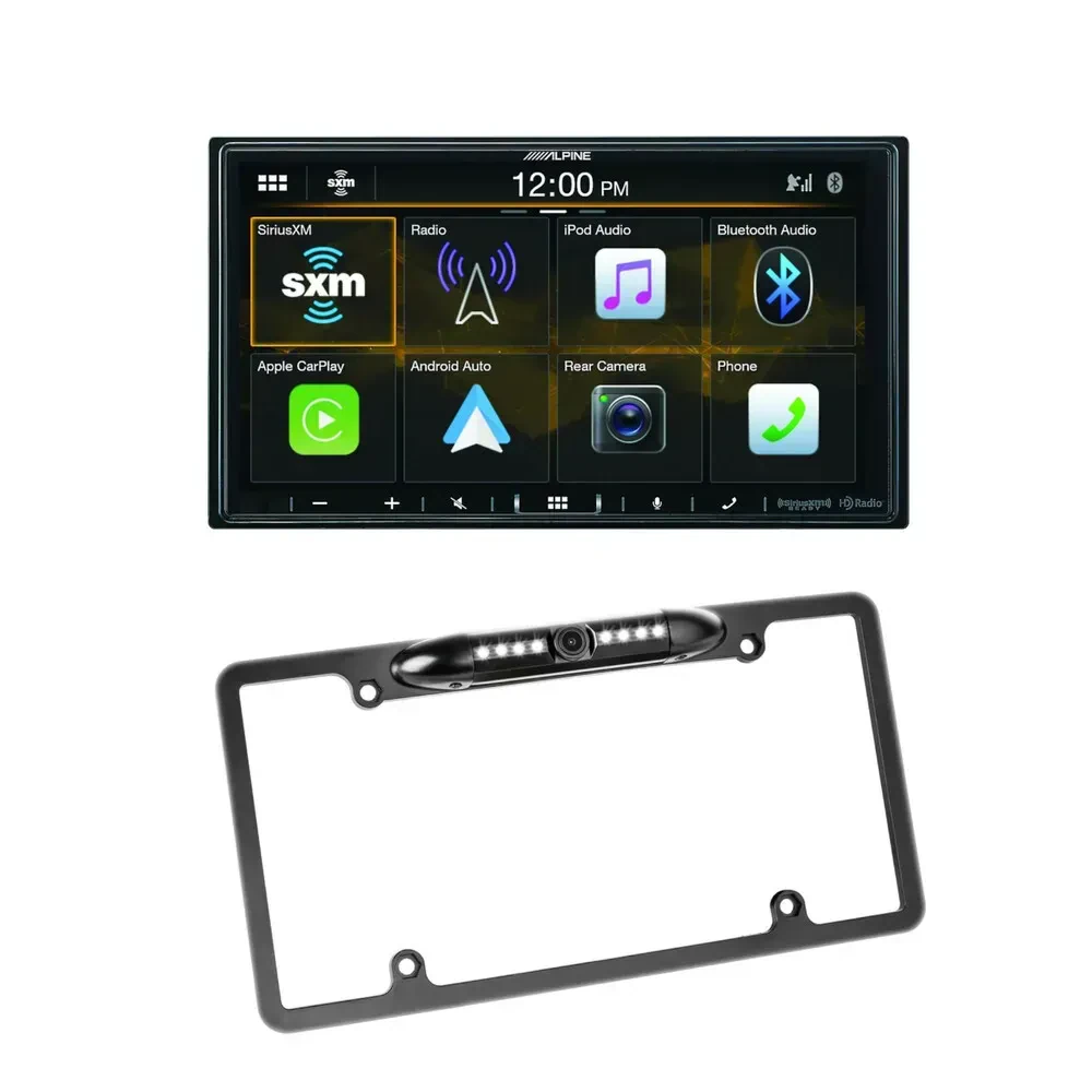 Автомагнитола Alpine i407-WRA-JL 6.95", Double-DIN, сенсорный экран, с камерой заднего вида (рамка номера)