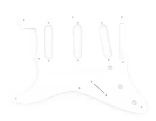 Genuine Fender Vintage '57 Stratocaster Lefty, 8-Hole, White 3-Ply Pickguard