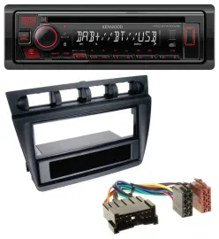 Автомагнитола Kenwood MP3 CD USB Bluetooth DAB для Kia Picanto (с 2006), черный