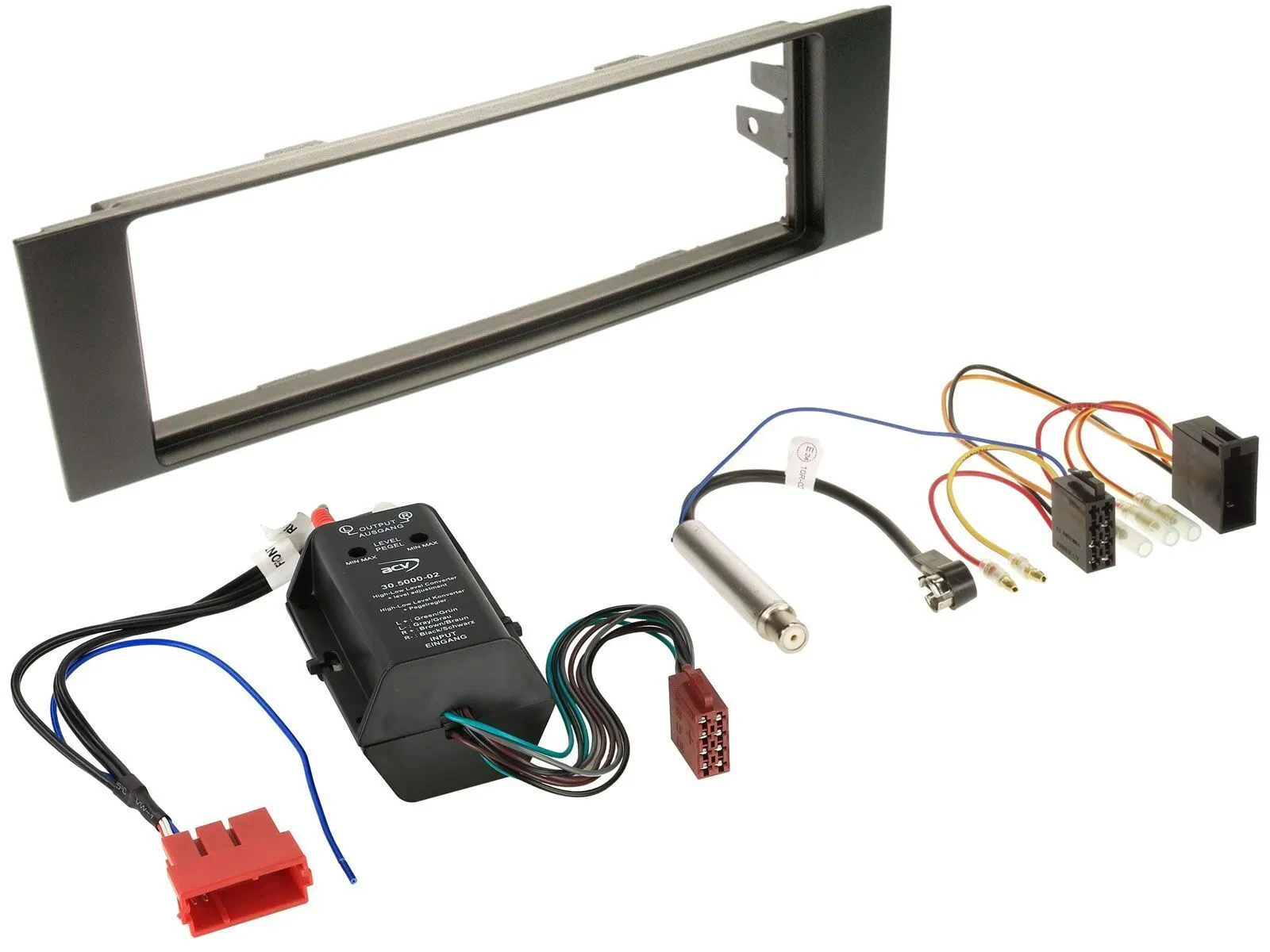 Radioeinbauset DIN Autoradio für Audi A3 8P 03-06 Bose Aktivsystem Mini-ISO