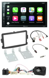 Автомагнитола для Dacia Sandero (с 2013) Pioneer 2-DIN, DVD, DAB, Bluetooth, USB, поддержка управления с руля