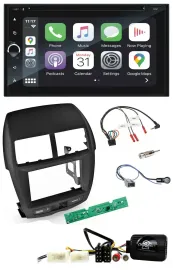 Blaupunkt DAB USB Bluetooth Lenkrad 2DIN TMC Navigation für Mitsubishi ASX 2010-