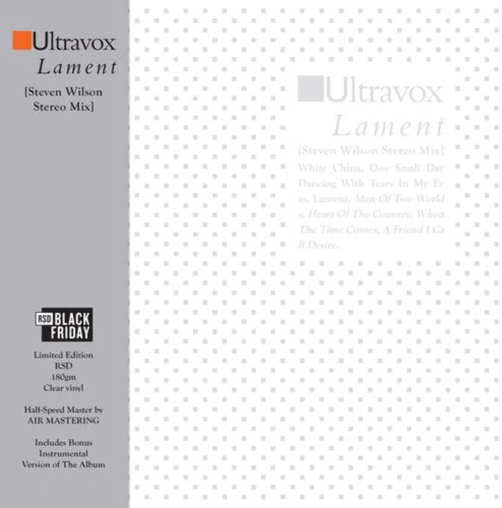 Виниловая пластинка Ultravox – Lament (Stephen Wilson Stereo Mix) (Релиз 1984)