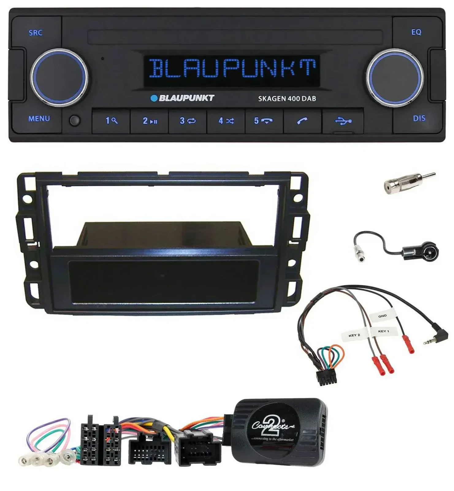 Blaupunkt DAB USB Bluetooth Lenkrad Autoradio für Cadillac BLS YSCF 2006-2010
