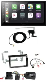 Pioneer USB Lenkrad 2DIN Bluetooth DAB Autoradio für Fiat Peugeot Citroen klavie