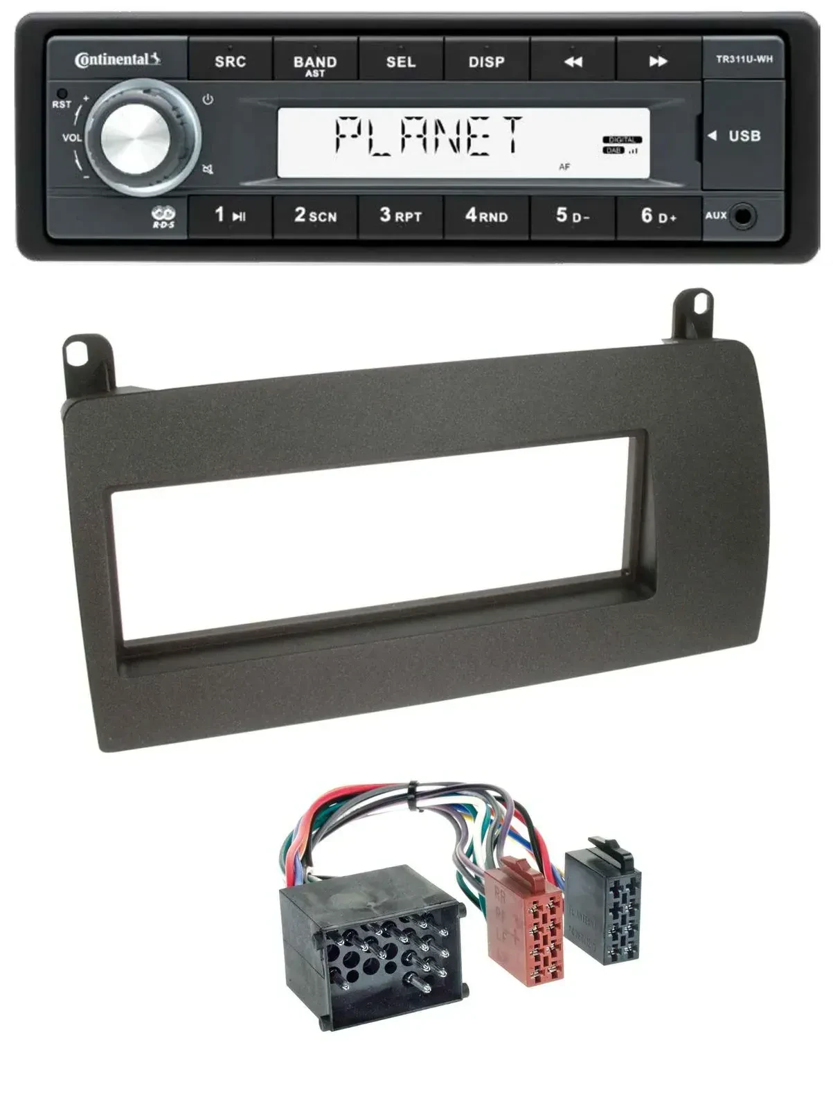 Continental USB MP3 AUX 1DIN Autoradio für Rover 75 (1999-2001)
