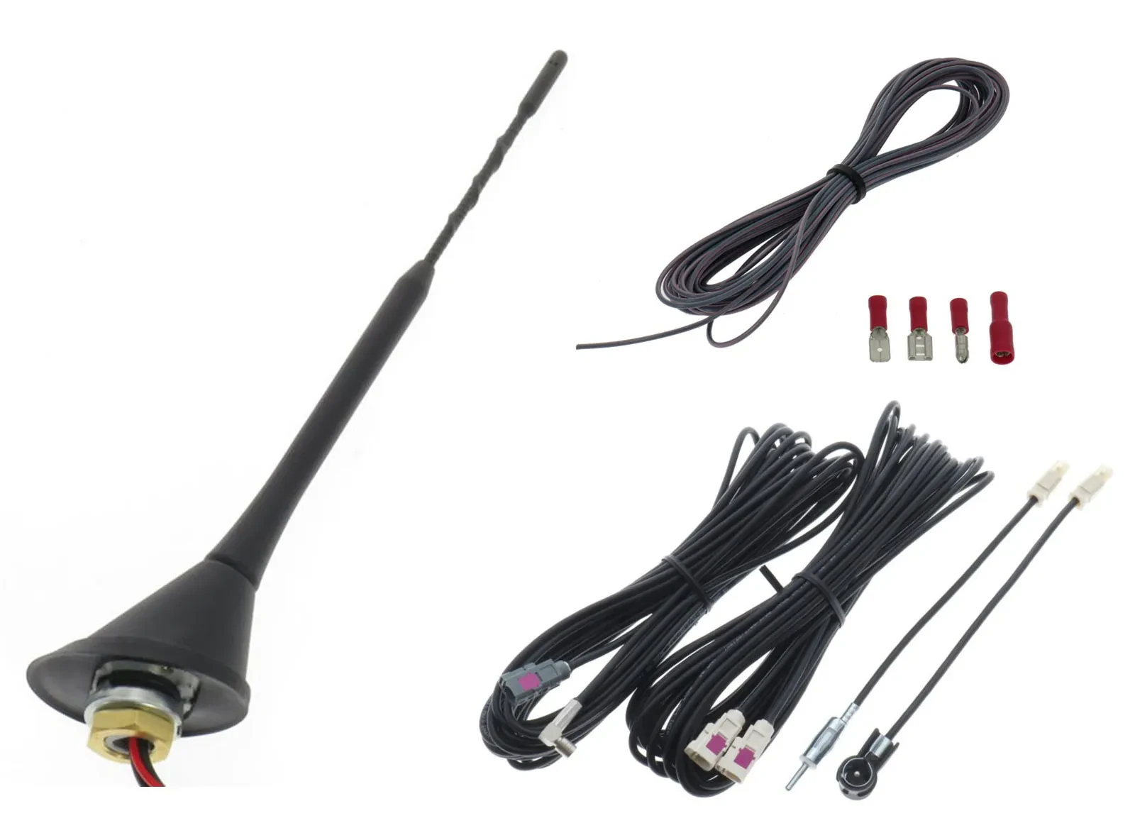 Dietz Antennenset A10 UKW/DAB+ 23cm 7,5m Kabel FAKRA DIN SMB A10T0L750UNI