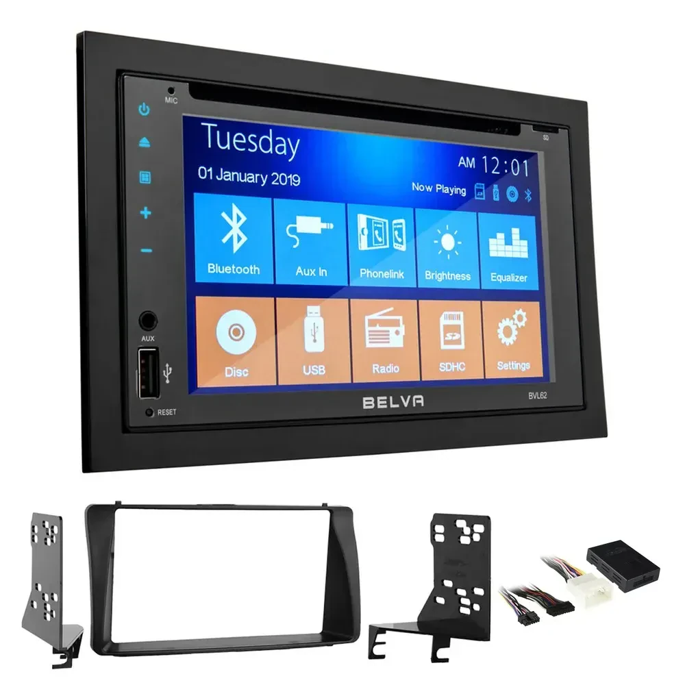 Автомагнитола Belva BVL62 для Toyota Corolla 2003–2008, Double DIN, для усиленной аудиосистемы