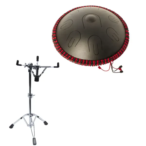 14" Handpan D-Minor Steel Tongue Drum 9 Tones Moll Tone Powder Coated Mallet Bag