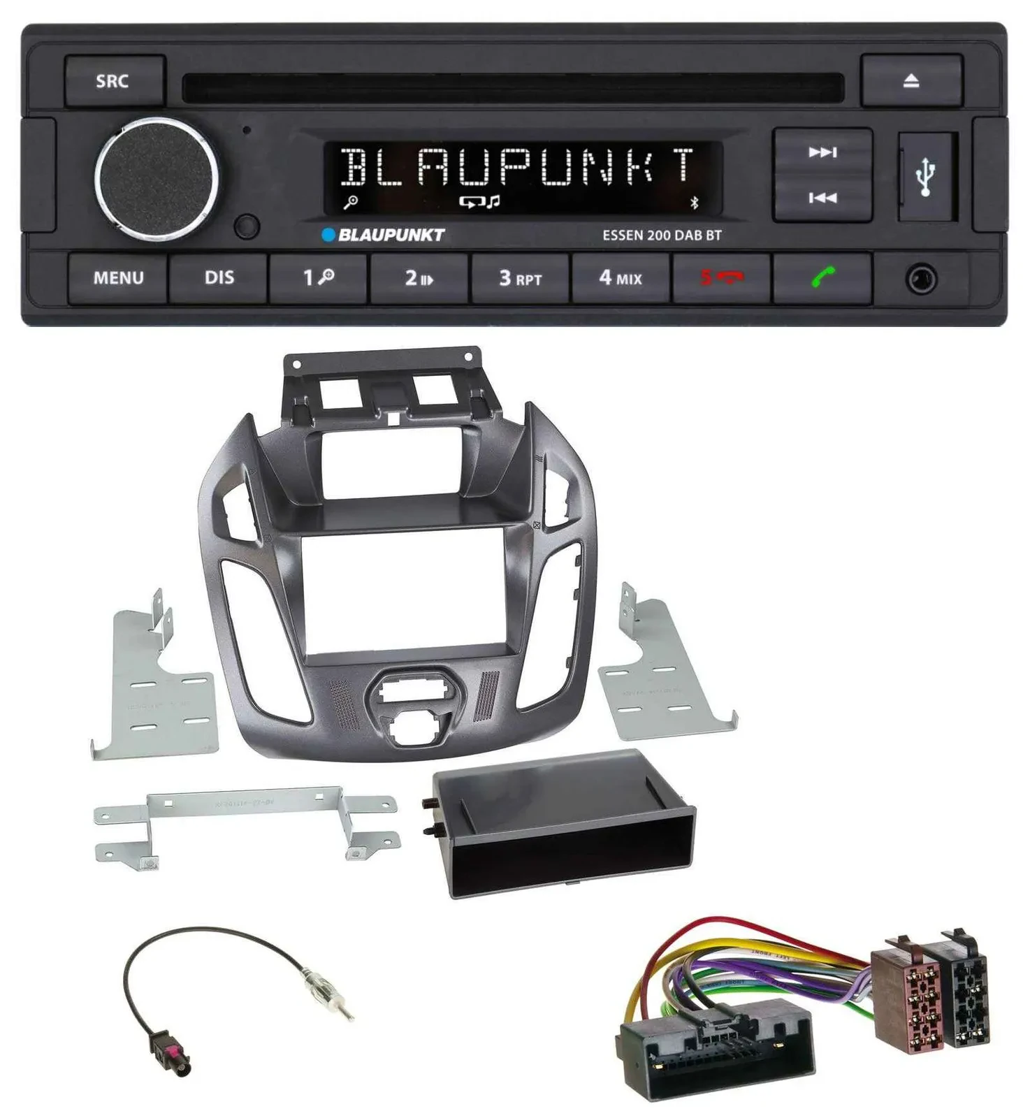 Blaupunkt USB MP3 Bluetooth DAB CD Autoradio für Ford Transit Connect 12-18 Disp