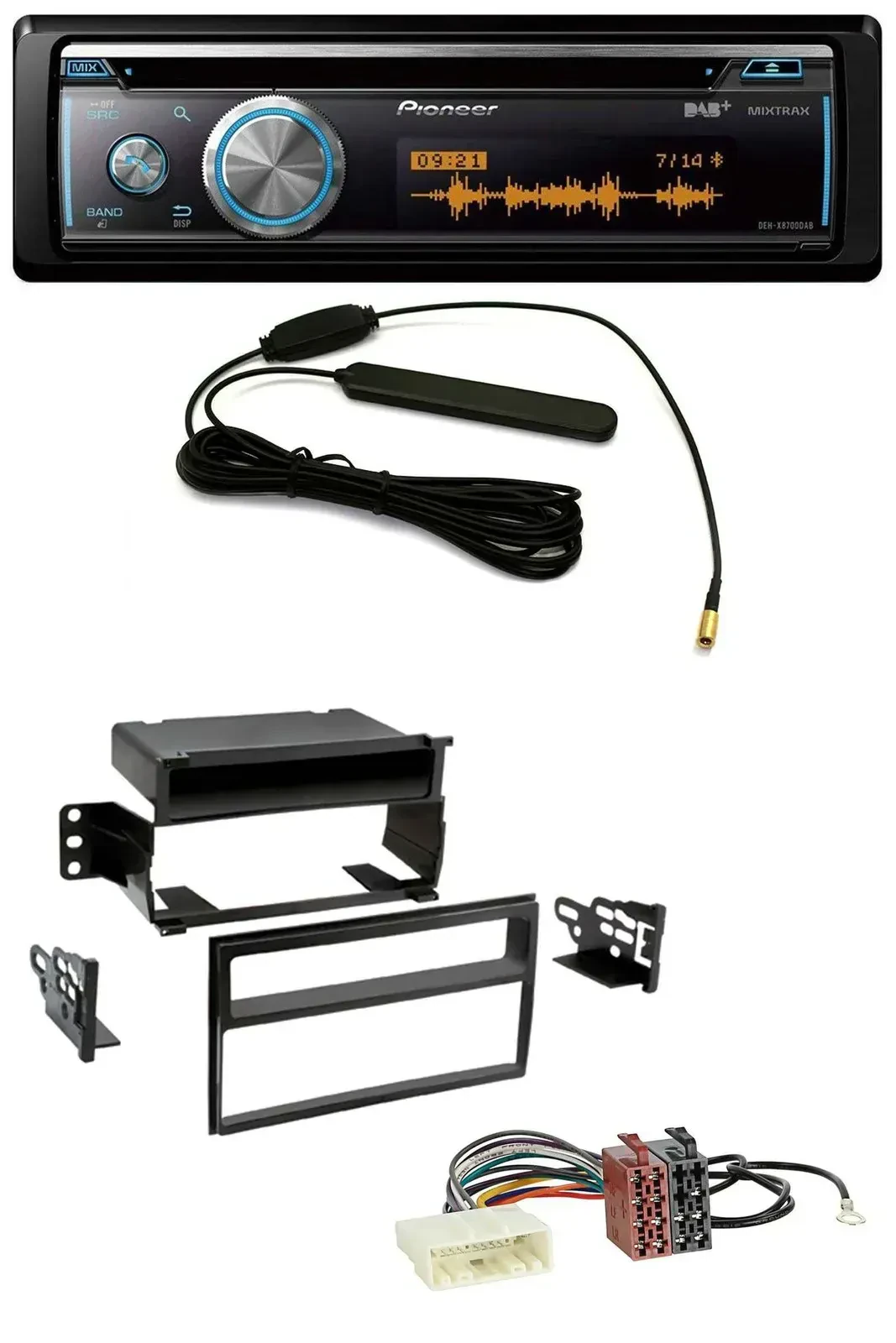 Автомагнитола для Nissan Versa/Tiida (с 2007) Pioneer CD, USB, Bluetooth, DAB, MP3