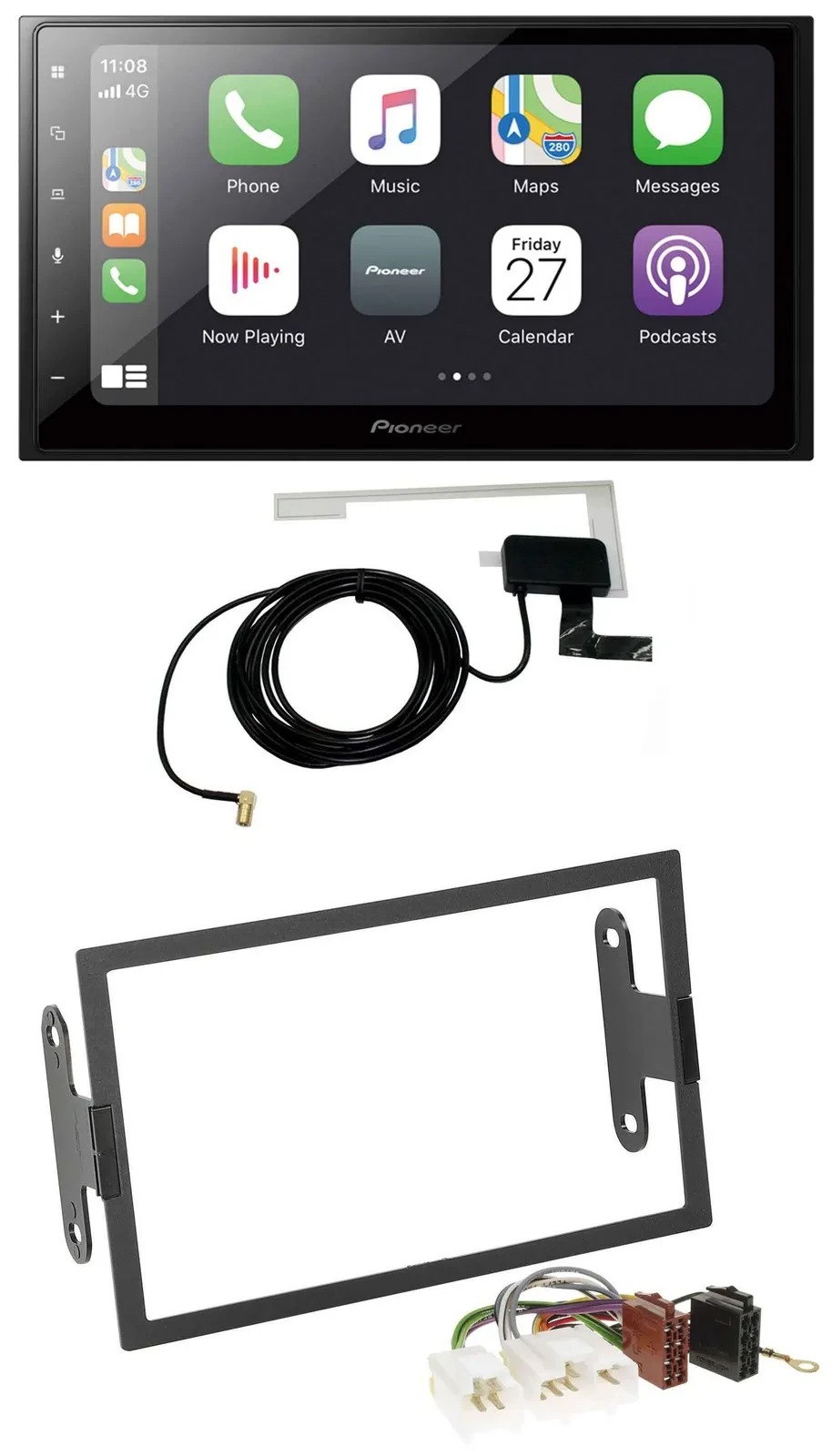 Pioneer USB MP3 2DIN Bluetooth DAB Autoradio für Nissan Pathfinder Quest Sentra