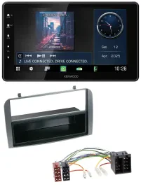 Kenwood MP3 Bluetooth USB DAB Autoradio für Alfa Romeo 147 GT Ablagefach anthraz