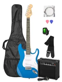 Электрогитара Foix FGP/FGP-STK-BL синяя (набор, с комбоусилителем)