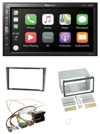 Pioneer USB MP3 DAB 2DIN Bluetooth Autoradio für Opel Corsa C Quadlock 2000-2006