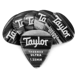 Медиаторы Taylor Premium 351 Thermex Ultra Black Onyx 1.25 (6 штук)