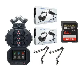 Zoom H8 8-Input12-Track Portable Handy Recorder with Accessory Bundle