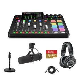 Комплект для подкастов Rode RDRCPIISHK5 RODECaster Pro II Integrated Audio Production Studio Console Bundle