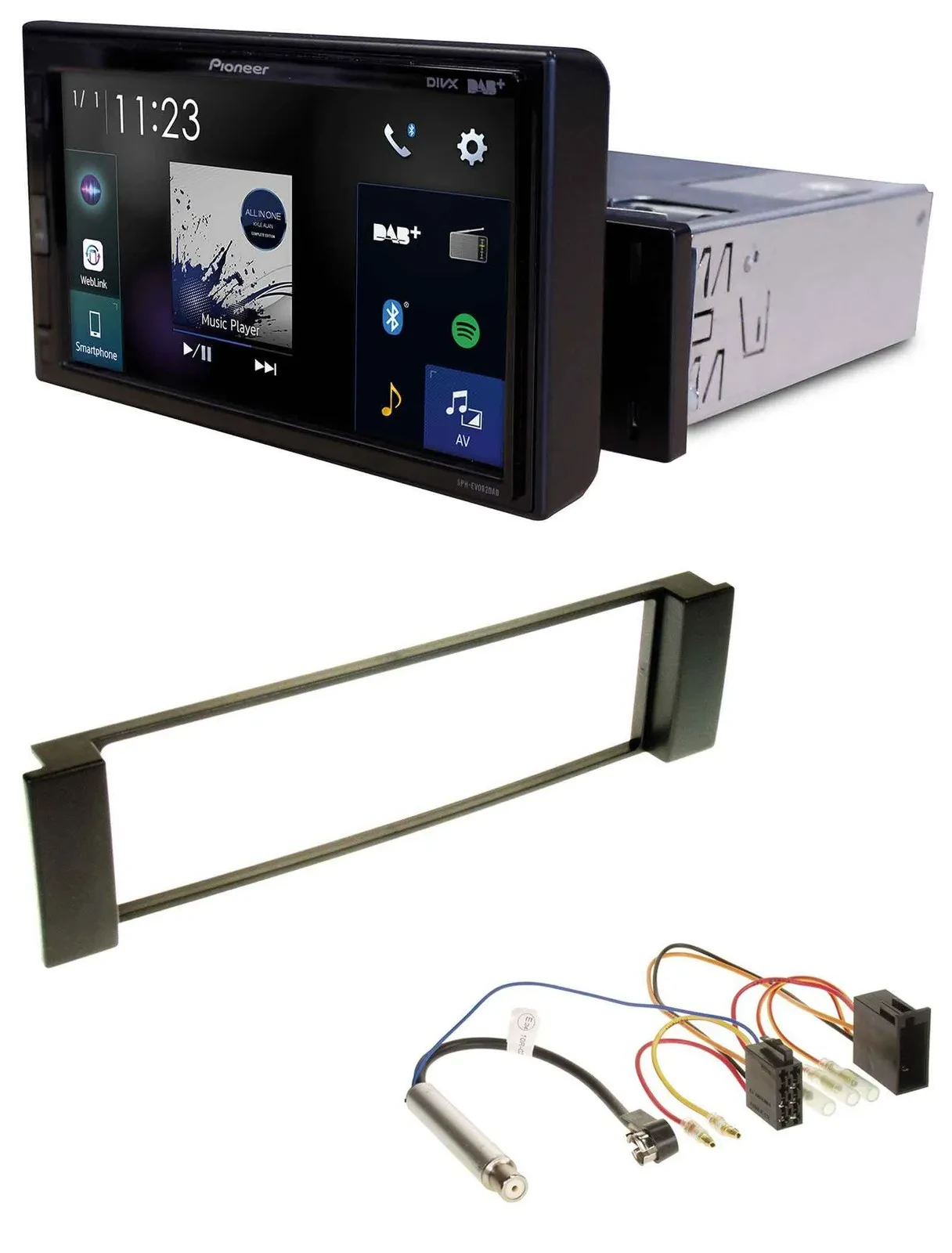 Pioneer DAB MP3 Bluetooth USB Autoradio für Audi A3 8L 00-03 A6 C5 01-05