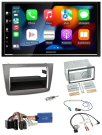 Автомагнитола для Alfa Romeo Mito (2013–2018) Kenwood 2-DIN, DAB, USB, Bluetooth, совместима с кнопками на руле