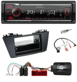 Kenwood Lenkrad Bluetooth USB DAB Autoradio für Mazda 5 (2010-2015)