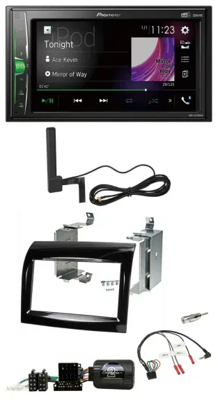 Pioneer MP3 DAB Lenkrad 2DIN Bluetooth Autoradio für Fiat Ducato 2012-2015 Piano