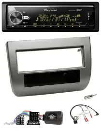 Автомагнитола для Lancia Y (843) Pioneer Bluetooth USB DAB 2005–2011, антрацит, совместимая с кнопками на руле
