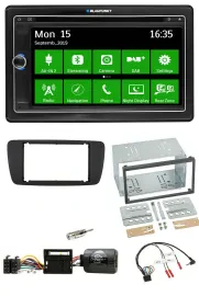 Blaupunkt Bluetooth 2DIN Lenkrad DAB USB TMC Navigation für Seat Ibiza ab 08 nit