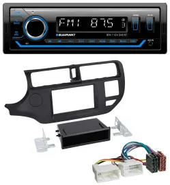Blaupunkt Bluetooth USB DAB MP3 Autoradio für Kia Rio (UB 2011-2014) schwarz
