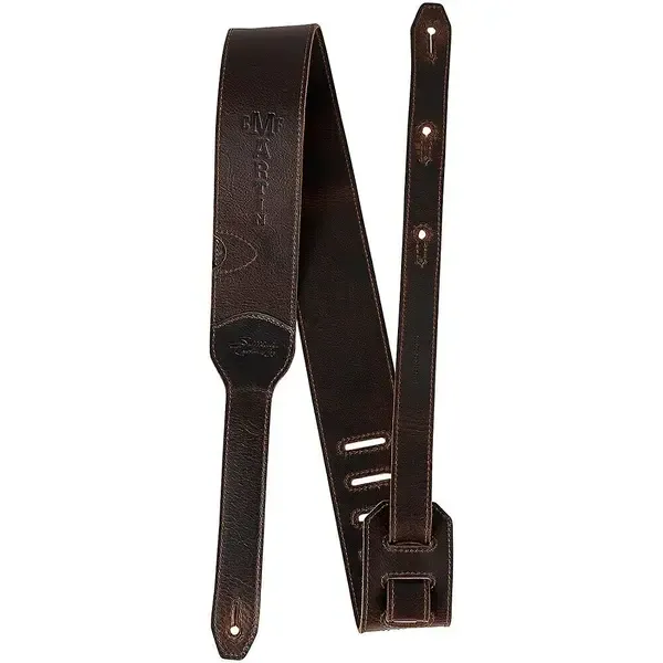 Ремень для гитары Martin Luxe by Martin Leather Guitar Strap Brown 2.5 in.