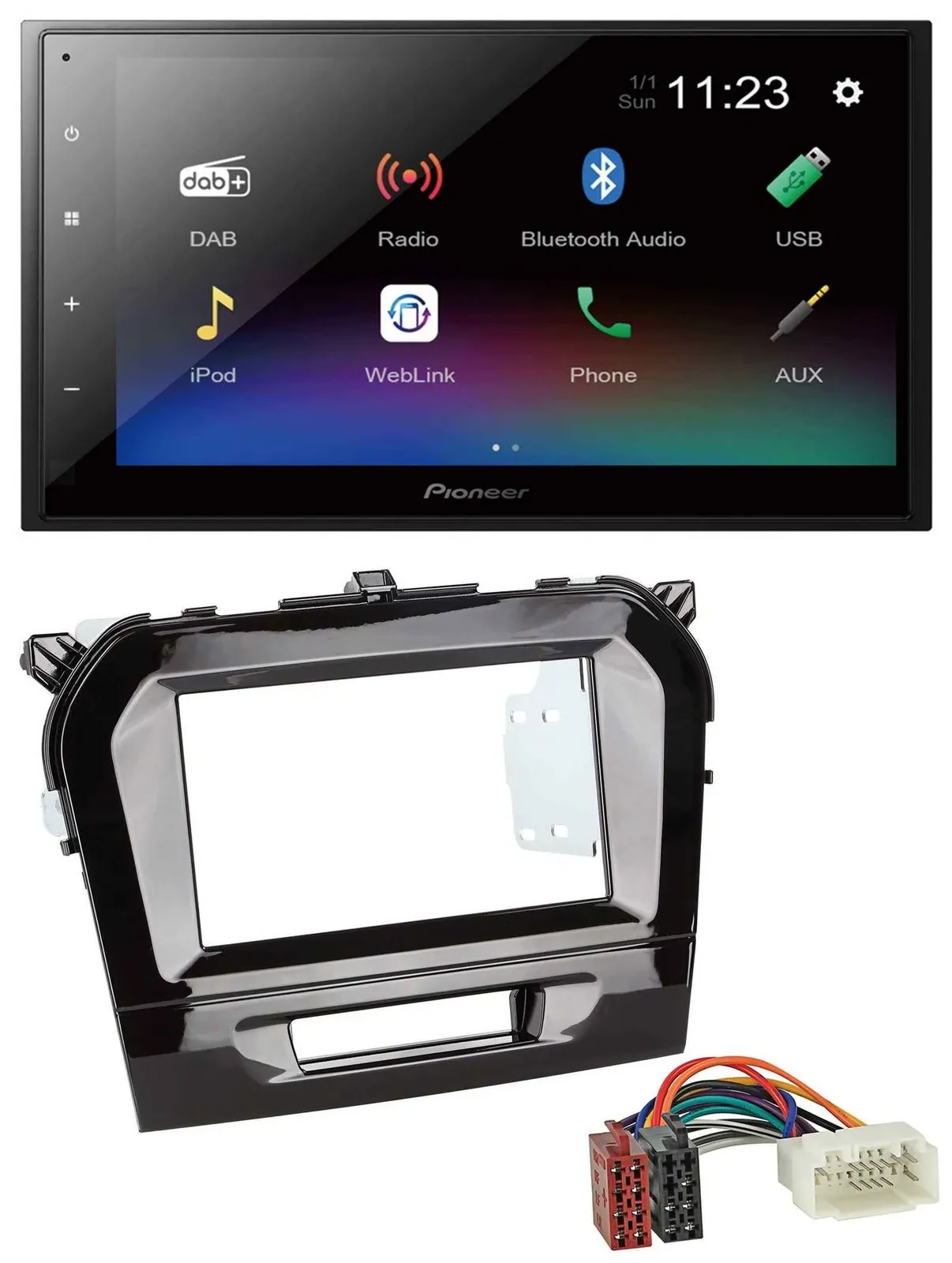 Автомагнитола для Suzuki Vitara (с 2015) Pioneer 2 DIN, USB, Bluetooth, DAB, MP3