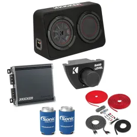 Сабвуферный комплект Kicker TCWRT82 + CXA400.1 с комплектом установки усилителя