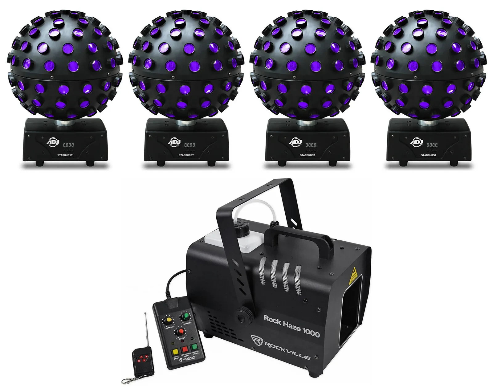 Комплект светового оборудования American DJ STARBURST+ROCKHAZE 1000