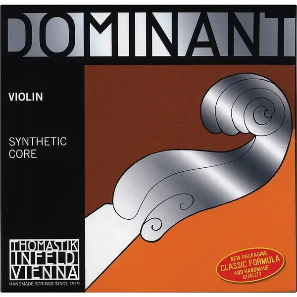 Струны для скрипки Thomastik Dominant 1/2 Size Violin Strings 1/2 Set, Steel E String, Loop End