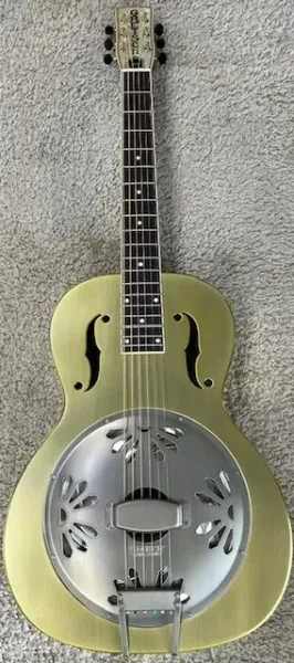 Gretsch G9202 Honey Dipper Special Round-Neck Brass Body Resonator Guitar - Demo