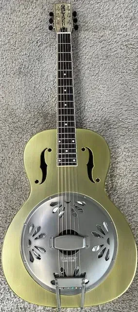 Б/У Резонаторная гитара Gretsch G9202 Honey Dipper Special Round-Neck, латунный корпус, Bell Bronze
