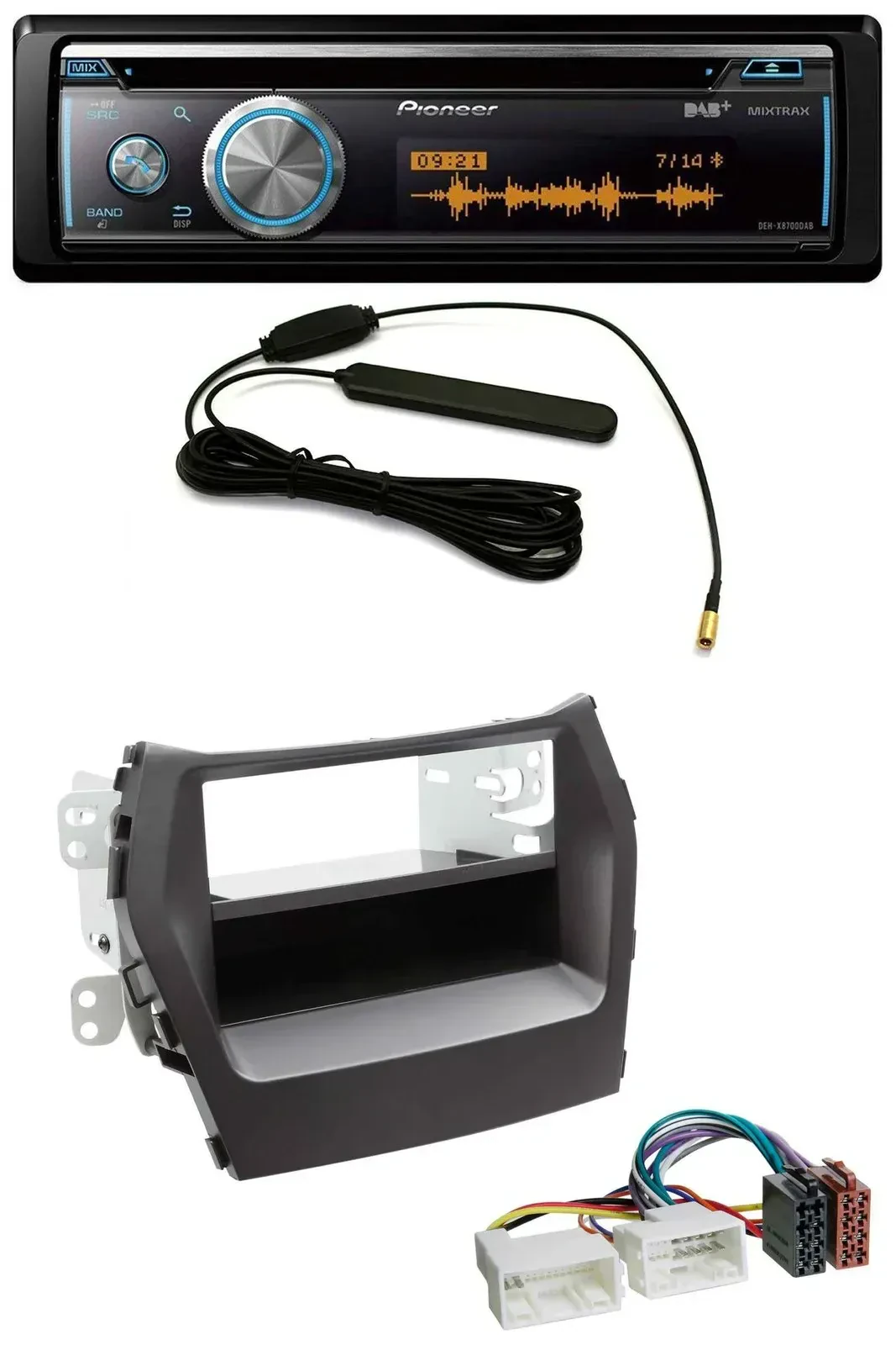 Автомагнитола для Hyundai Santa Fe (с 2012) Pioneer CD, USB, Bluetooth, DAB, MP3