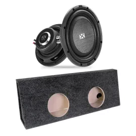 NVX SMW10D4 | Shallow-Mount Subwoofer with Box for 1999 - 2008 Ford F250/F350