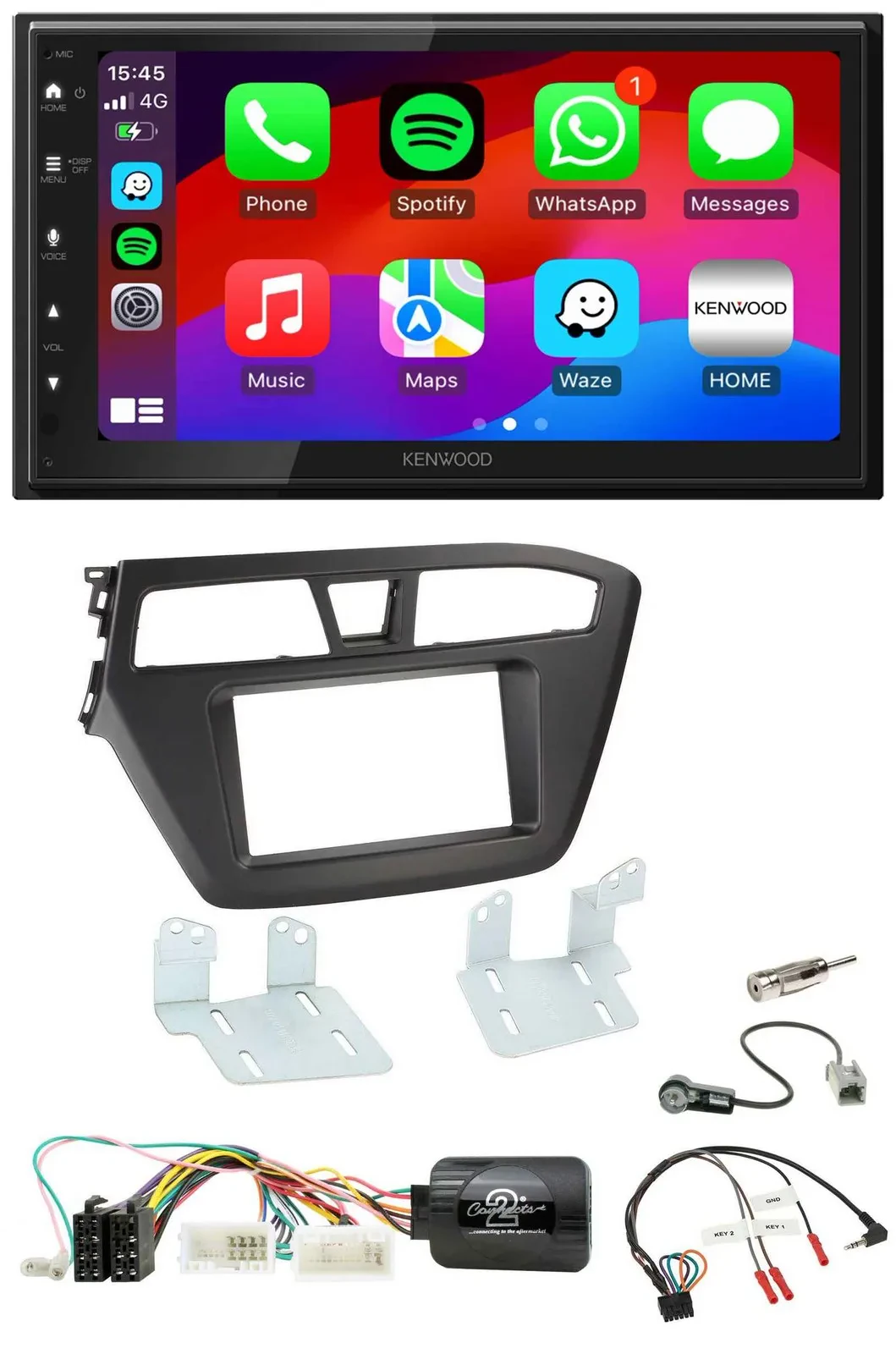 Автомагнитола для Hyundai i20 (с 2015) Kenwood 2-DIN USB DAB Bluetooth